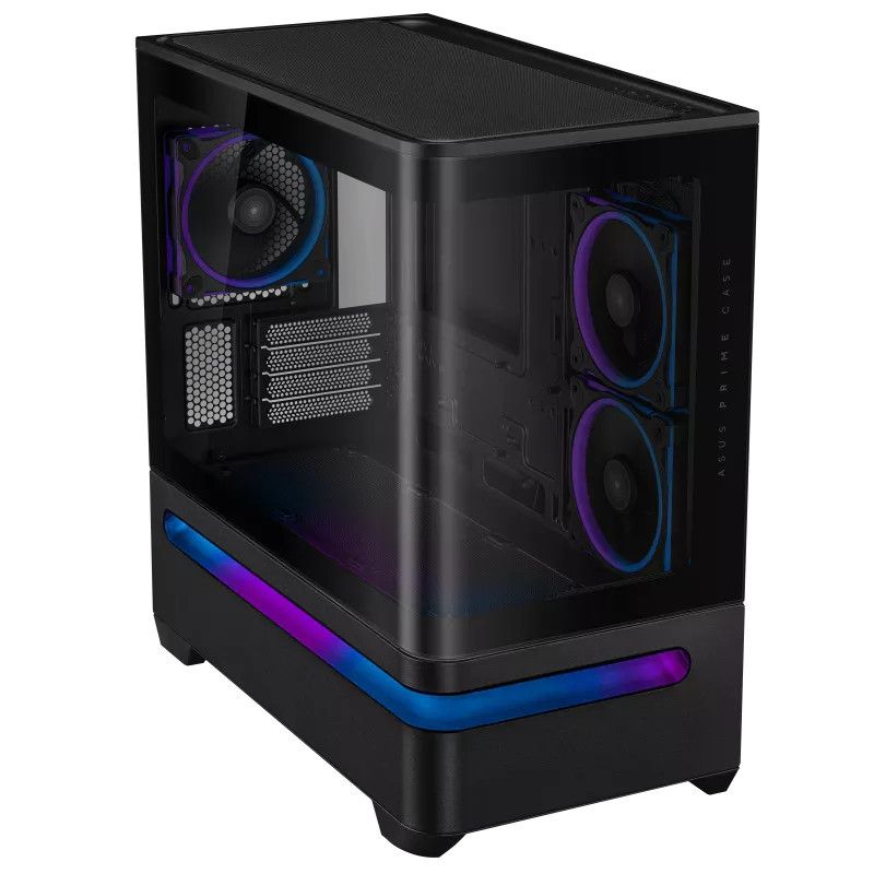 ASUS PRIME AP202 TG ARGB BLACK · Boîtiers · Informat Systems Strasbourg (image 3)