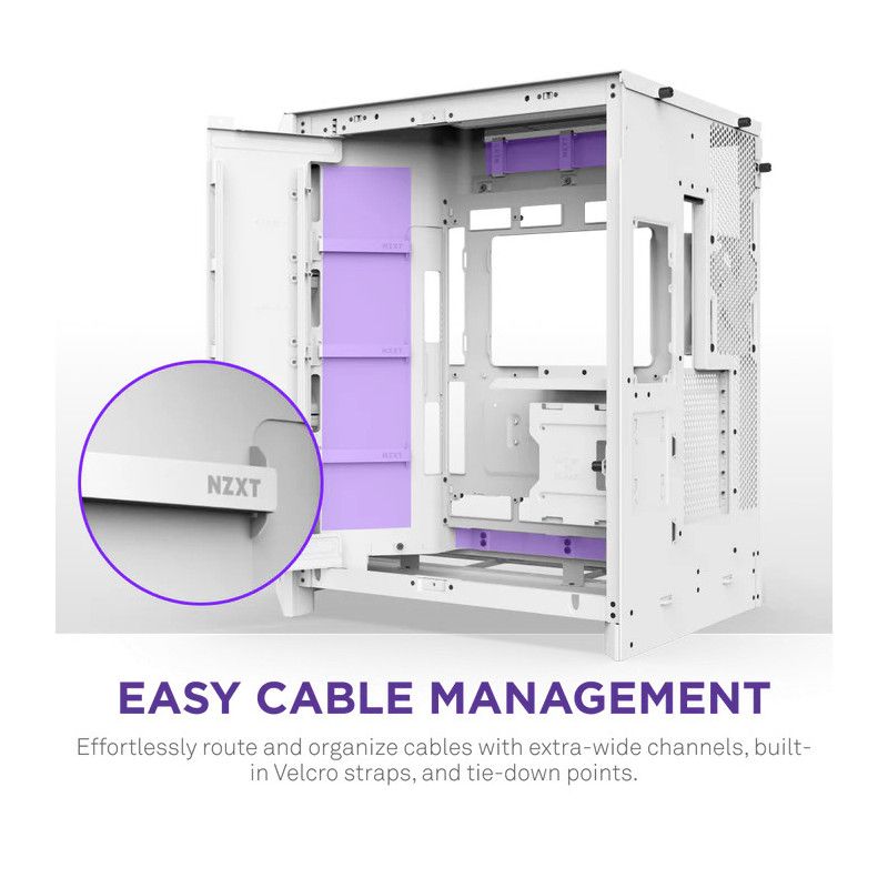 NZXT H9 Flow White · Boîtiers · Informat Systems Strasbourg (image 9)
