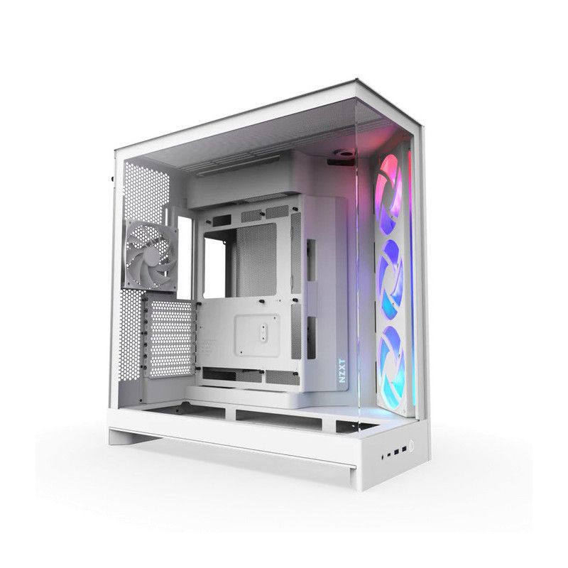NZXT H9 Flow RGB - All White · Boîtiers · Informat Systems Strasbourg