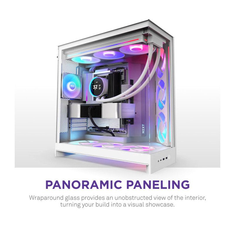 NZXT H9 Flow RGB - All White · Boîtiers · Informat Systems Strasbourg (image 7)