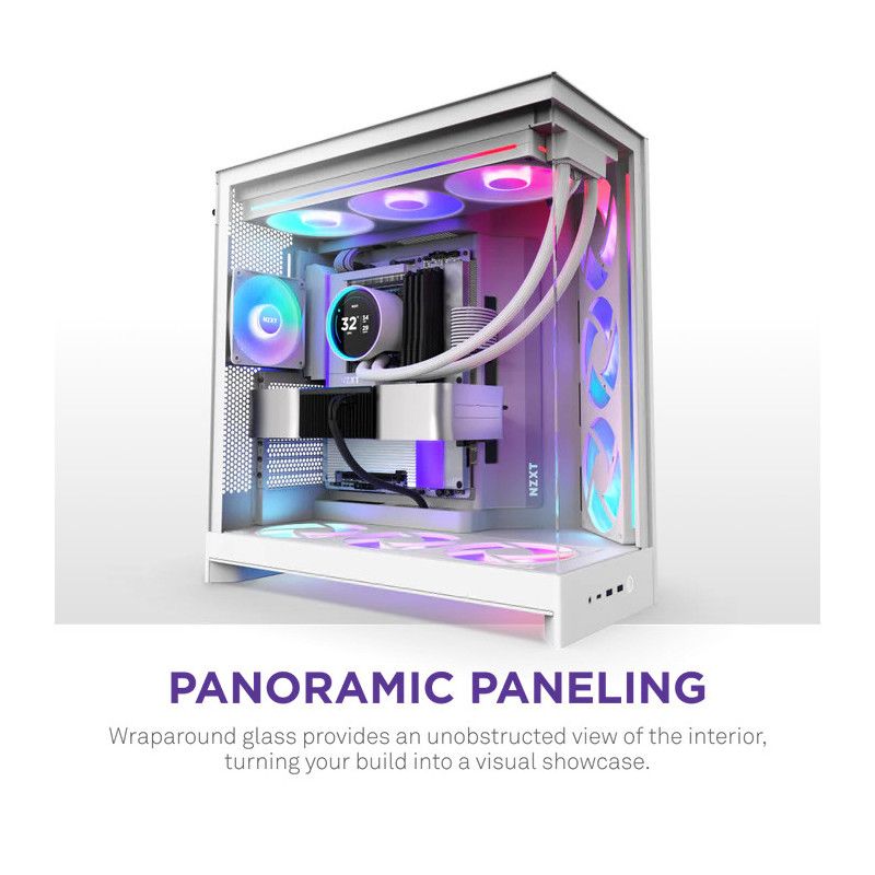 NZXT H9 Flow RGB+ All White · Boîtiers · Informat Systems Strasbourg (image 7)