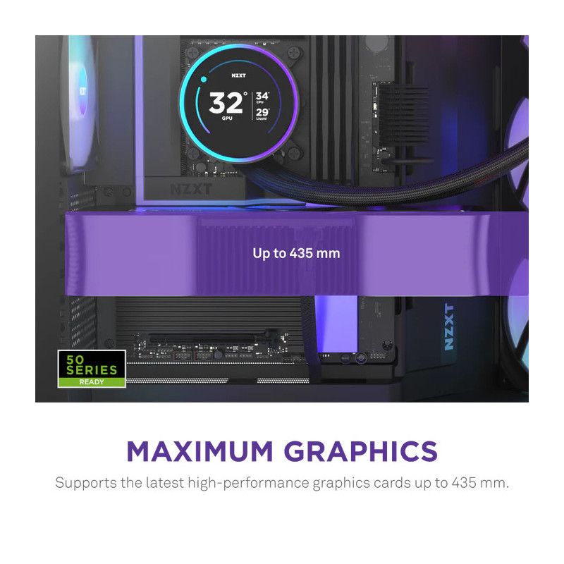 NZXT H9 Flow RGB+ (CM-H92FB-P1) - All Black · Boîtiers · Informat Systems Strasbourg (image 5)