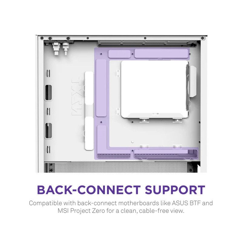 NZXT H3 Flow (2025) micro-ATX Mid-tower Case - All White Color · Boîtiers · Informat Systems Strasbourg (image 7)