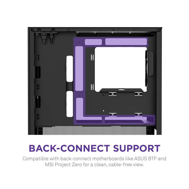 NZXT H3 Flow micro-ATX Mid-tower Case - All Black Color · Boîtiers · Informat Systems Strasbourg (image 7)