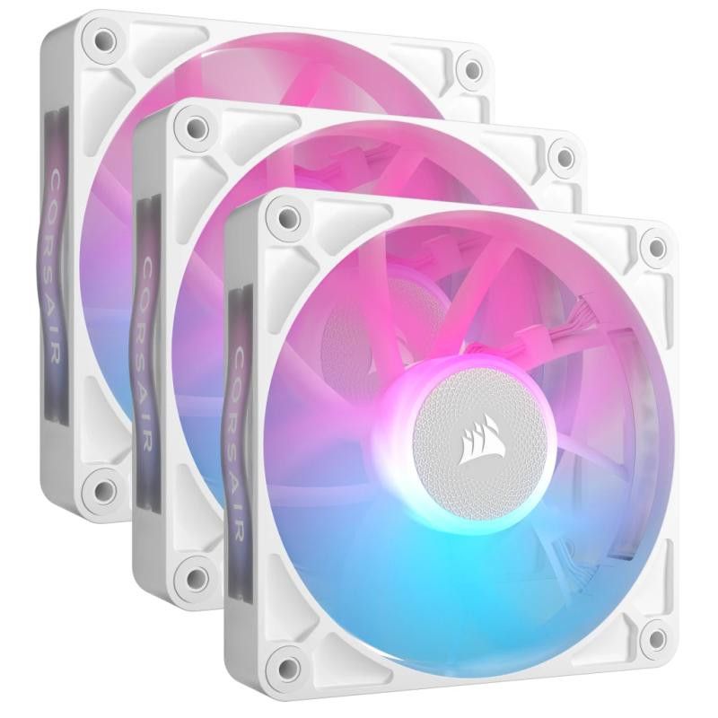 CORSAIR iCUE LINK RX120 RGB White · Boîtiers · Informat Systems Strasbourg (image 2)