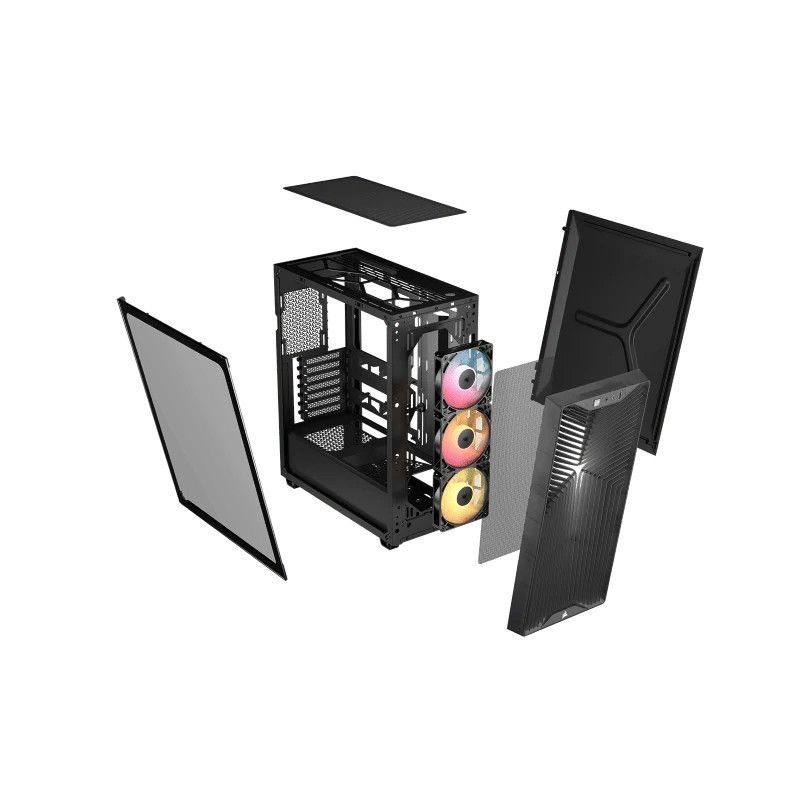 CORSAIR 3200D RS ARGB Mid-Tower Performance Case, Smoke · Boîtiers · Informat Systems Strasbourg (image 7)