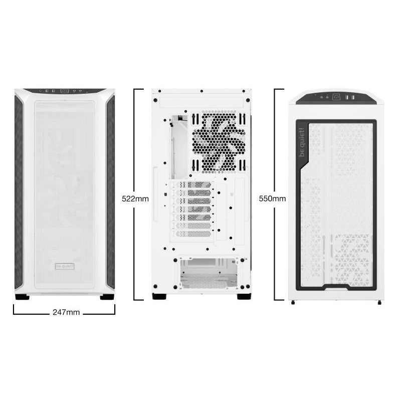 BE QUIET! SHADOW BASE 800 DX White · Boîtiers · Informat Systems Strasbourg (image 2)