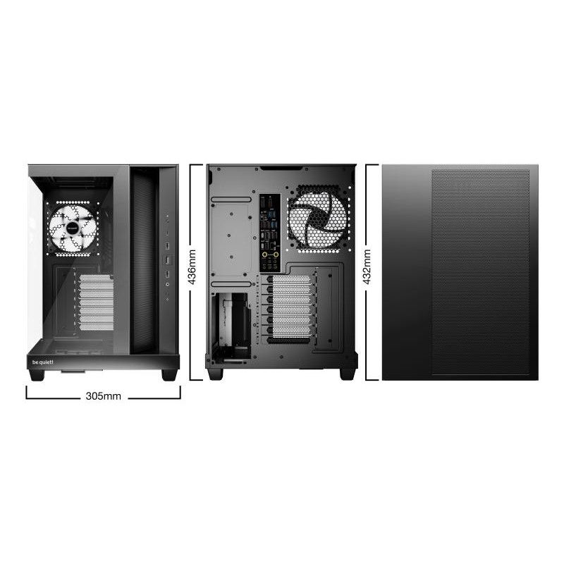 BE QUIET! Light Base 500 LX Black · Boîtiers · Informat Systems Strasbourg (image 2)