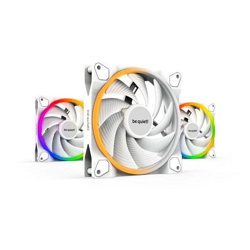 BE QUIET! LIGHT WINGS White 140mm PWM high-speed Triple-Pack · Ventilateur Boitier · Informat Systems Strasbourg