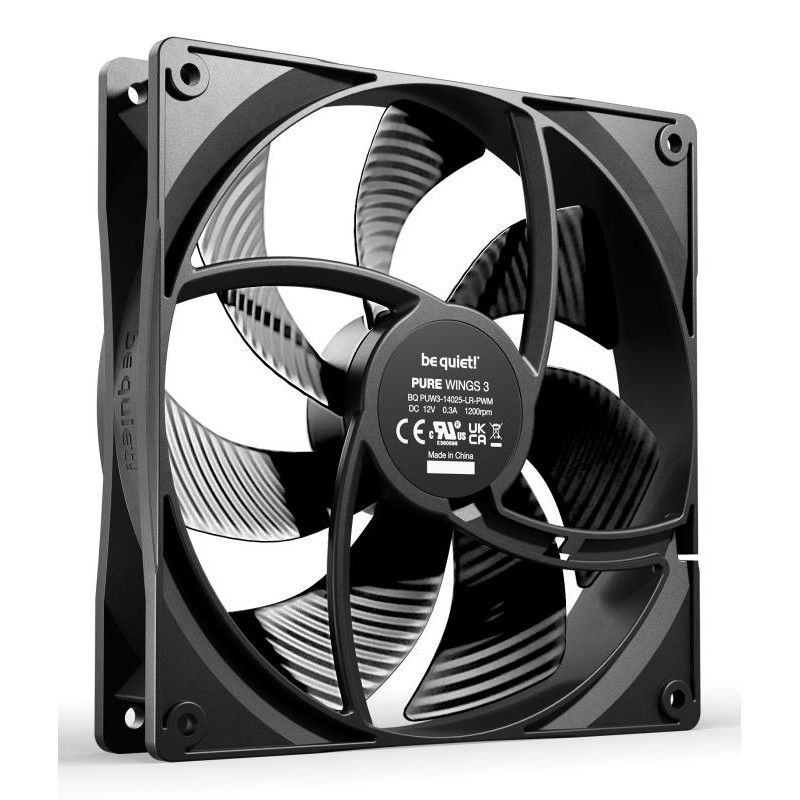 BE QUIET! PURE WINGS 3 140mm PWM · Ventilateur Boitier · Informat Systems Strasbourg (image 2)