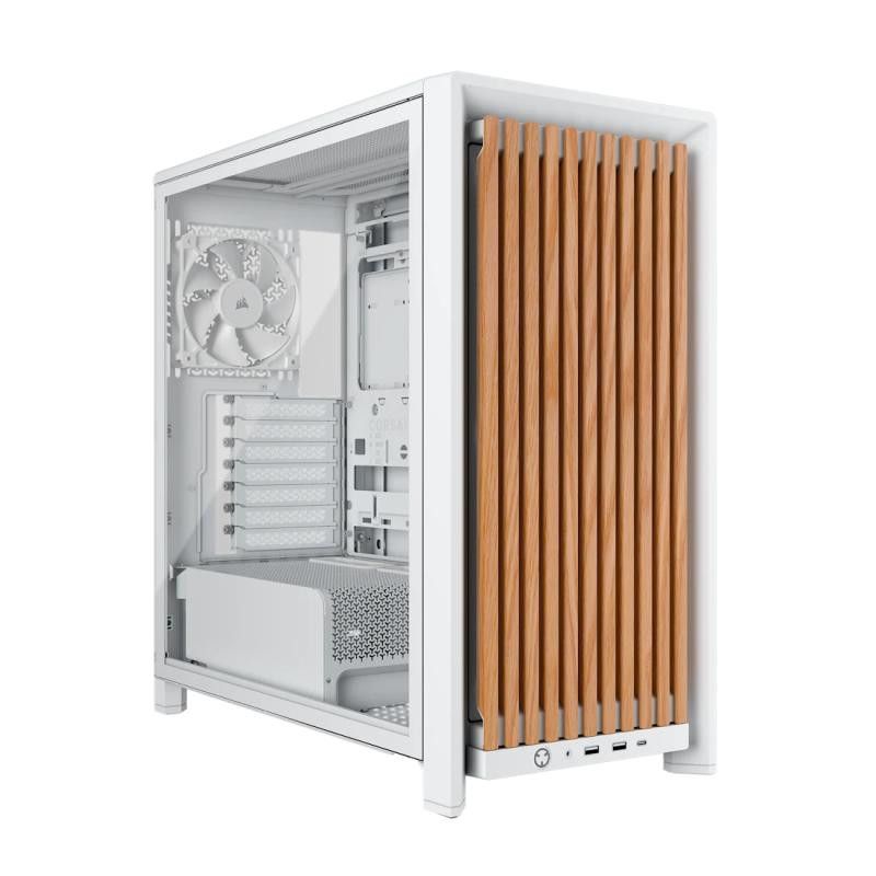 CORSAIR FRAME 4000D WOOD RS, WHITE · Boîtiers · Informat Systems Strasbourg