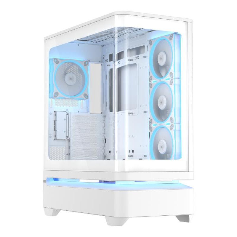 ASUS PRIME AP304 TG ARGB WHITE · Boîtiers · Informat Systems Strasbourg