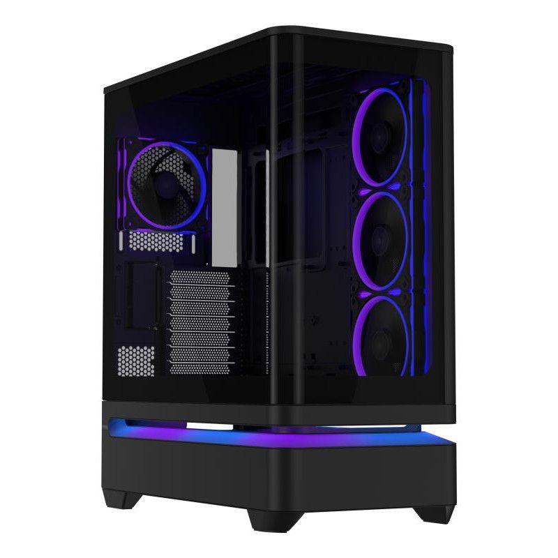 ASUS PRIME AP304 TG ARGB BLACK · Boîtiers · Informat Systems Strasbourg