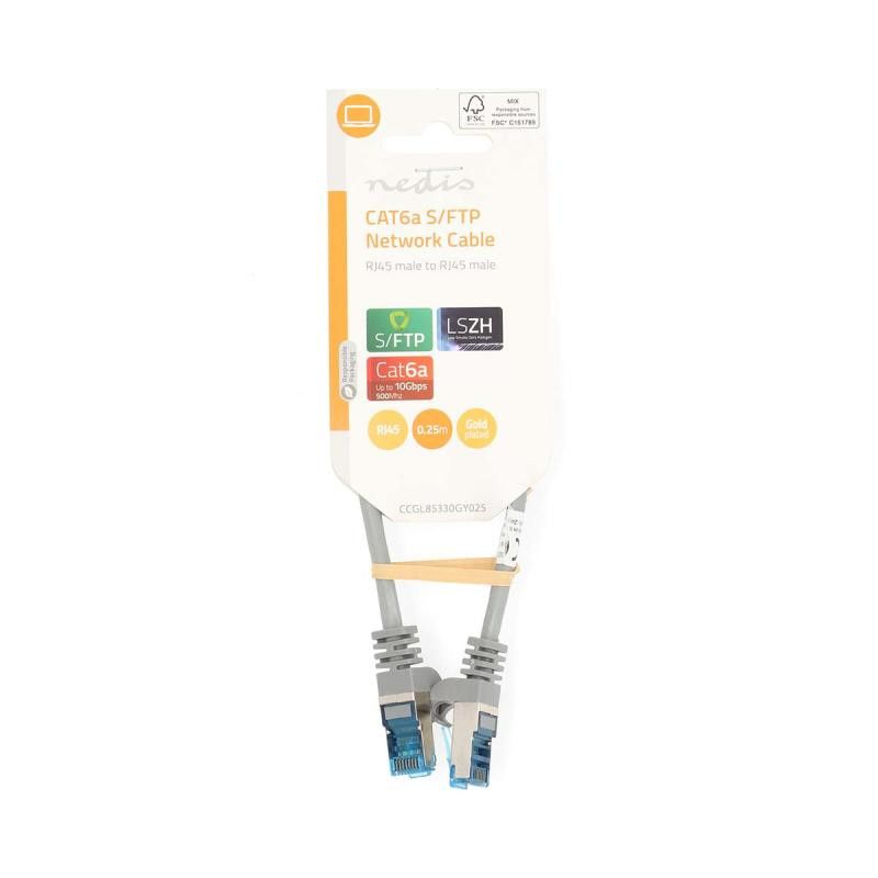 NEDIS CABLE RJ45 CAT-6a S/FTP MALE -MALE 2M GRIS · Connectiques · Informat Systems Strasbourg (image 3)