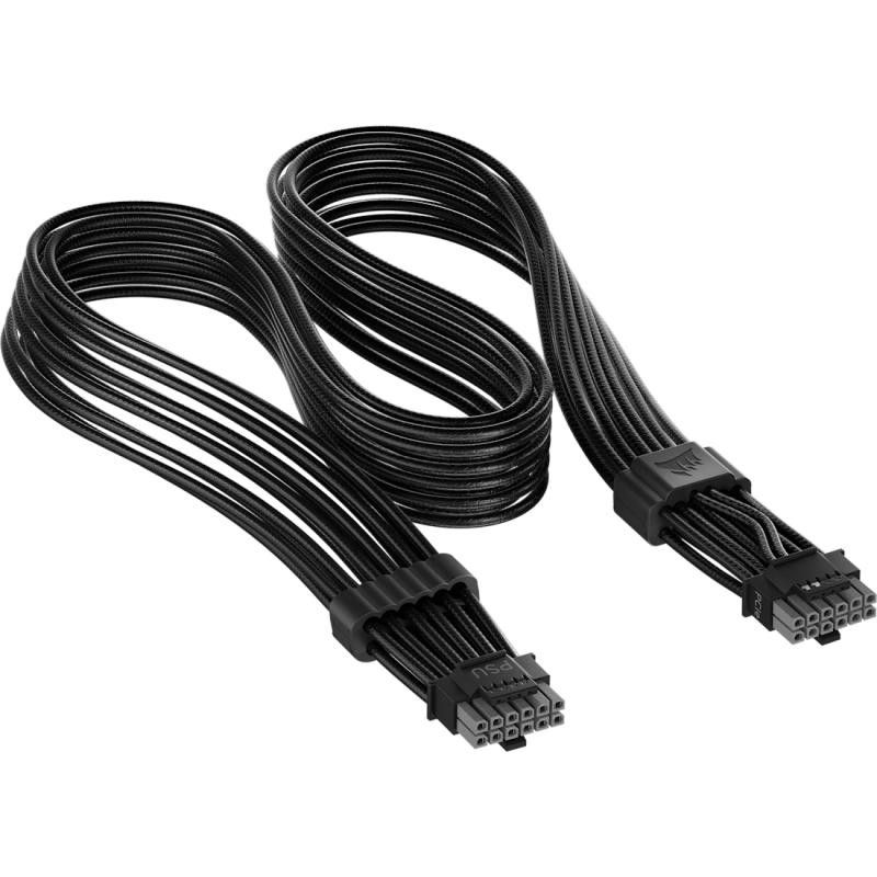 Corsair ThermalProtect Universal PCIe 5.1 600W 12V-2x6 Cable, Black · Connectiques · Informat Systems Strasbourg