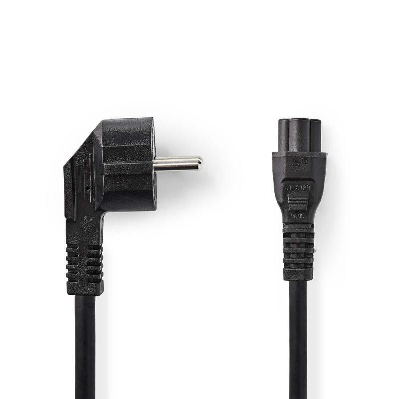 NEDIS CABLE ALIMENTATION SECTEUR TREFLE -Prise de terre mâle COUDE DROIT 2M NOIR o · Connectiques · Informat Systems Stras... (image 2)