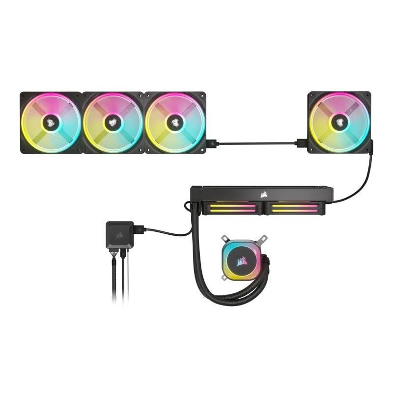 CORSAIR Kit d'extension ventilateur PWM 120 mm CORSAIR iCUE LINK QX120 RGB · Refroidissement PC · Informat Systems Strasbourg (image 2)