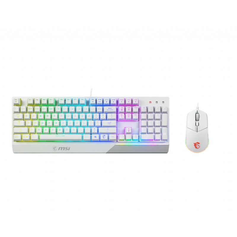 MSI VIGOR GK30 COMBO WHITE FR · Claviers PC · Informat Systems Strasbourg