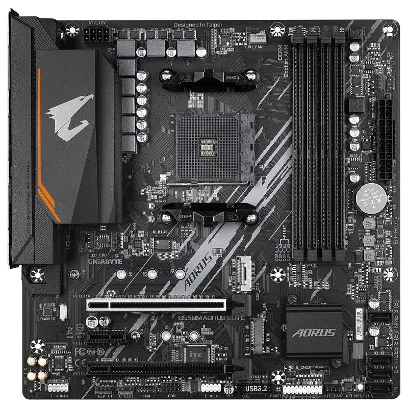 GIGABYTE B550M AORUS ELITE · Cartes mères · Informat Systems Strasbourg (image 2)