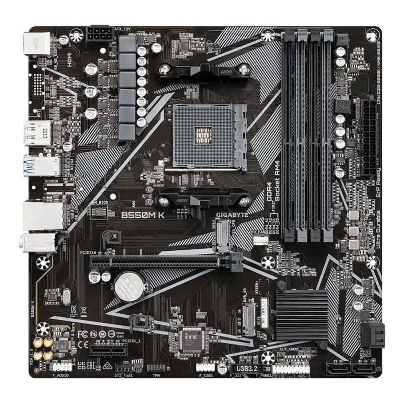 GIGABYTE B550M K · Cartes mères · Informat Systems Strasbourg (image 2)