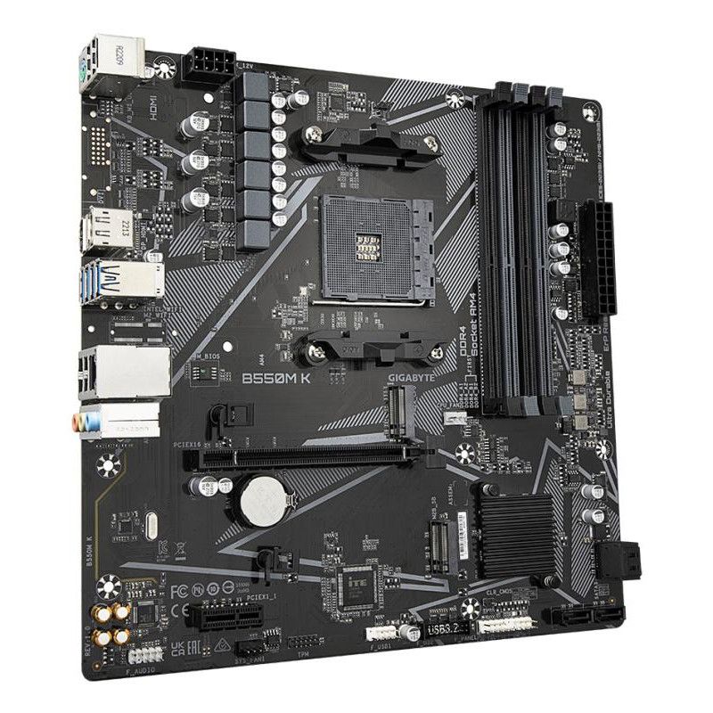 GIGABYTE B550M K · Cartes mères · Informat Systems Strasbourg (image 3)
