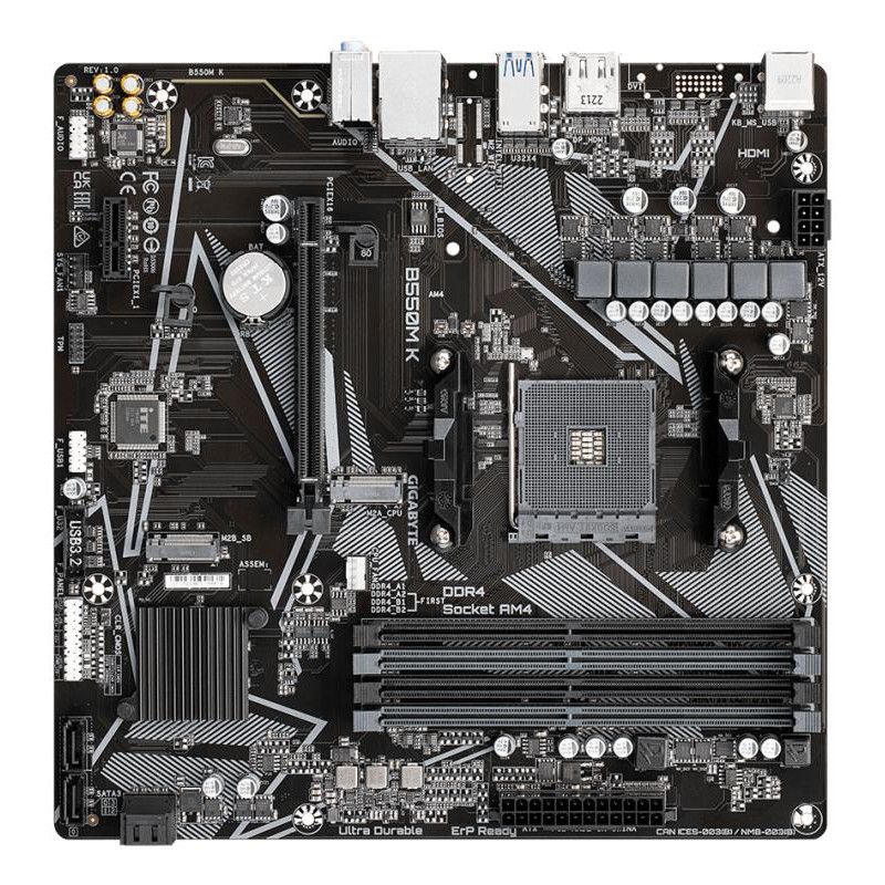 GIGABYTE B550M K · Cartes mères · Informat Systems Strasbourg (image 4)