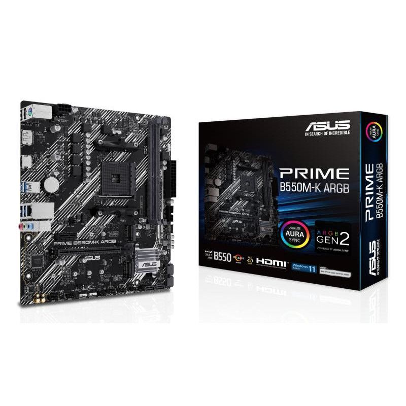 ASUS PRIME B550M-K ARGB · Cartes mères · Informat Systems Strasbourg