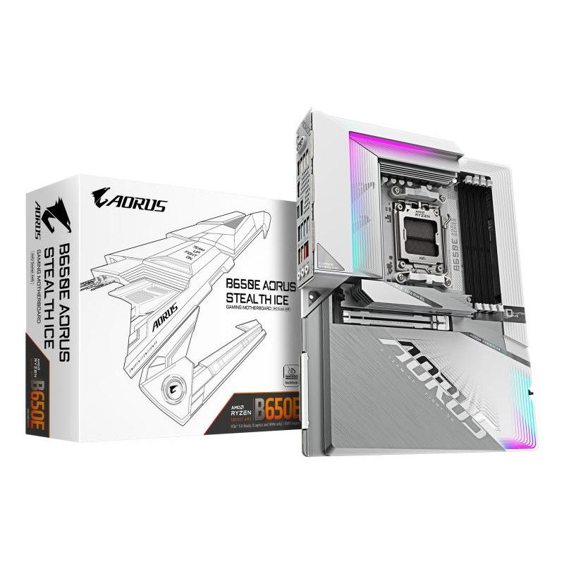GIGABYTE B650E AORUS STEALTH ICE · Cartes mères · Informat Systems Strasbourg
