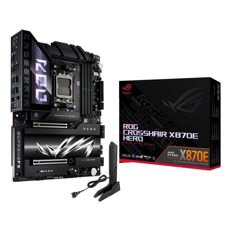 ASUS ROG CROSSHAIR X870E HERO · Cartes mères · Informat Systems Strasbourg