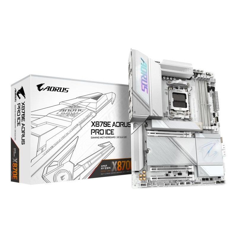 GIGABYTE X870E AORUS PRO ICE · Cartes mères · Informat Systems Strasbourg