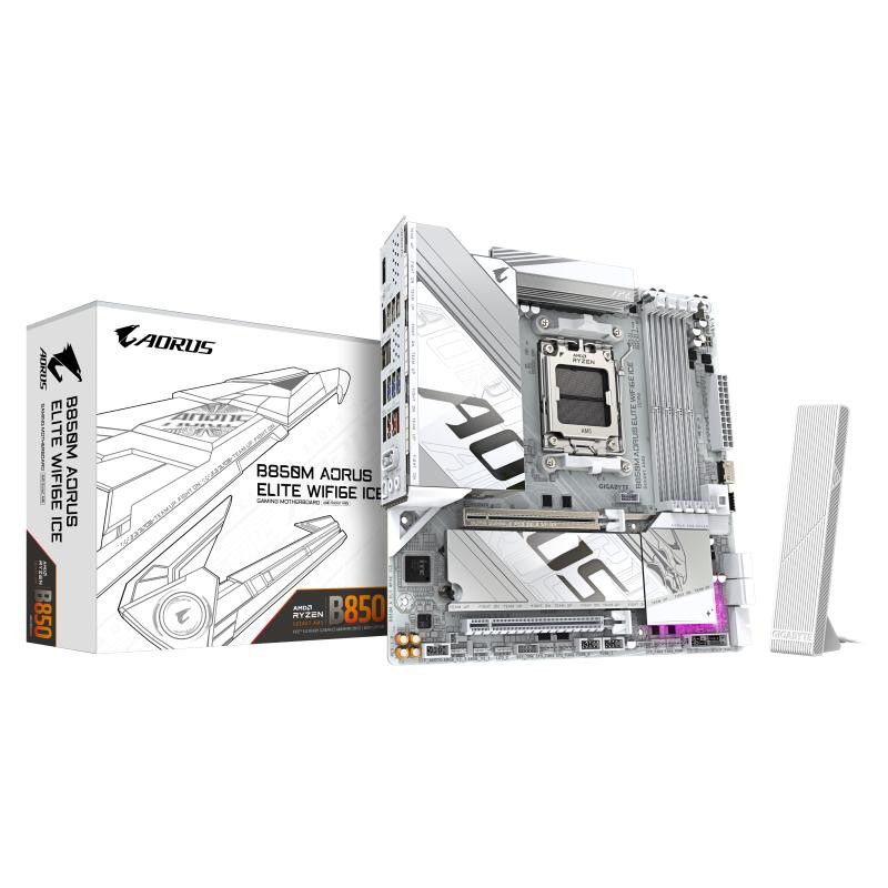 GIGABYTE B850M AORUS ELiTE WF6E ICE o · Cartes mères · Informat Systems Strasbourg
