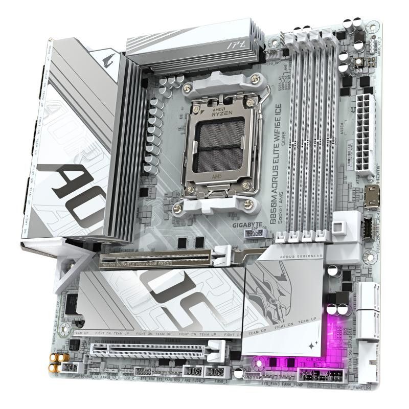 GIGABYTE B850M AORUS ELiTE WF6E ICE o · Cartes mères · Informat Systems Strasbourg (image 4)
