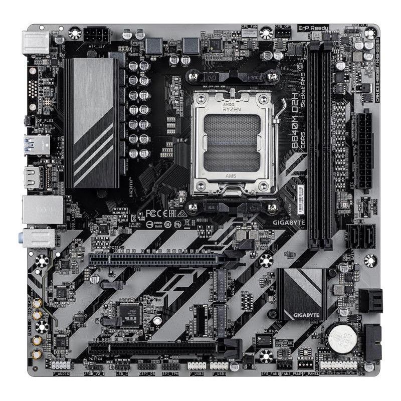 GIGABYTE B840M D2H · Cartes mères · Informat Systems Strasbourg (image 2)