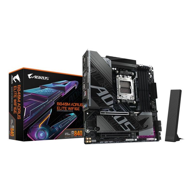 GIGABYTE B840M A ELITE WIFI6E · Cartes mères · Informat Systems Strasbourg