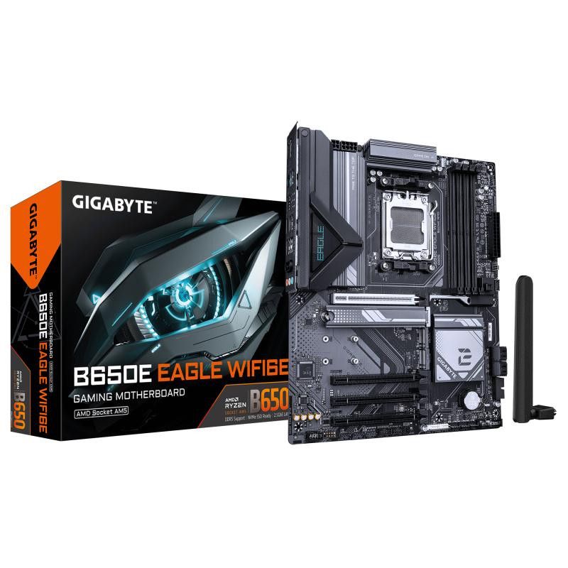 GIGABYTE B650E EAGLE WIFI6E Carte Mère - Processeurs AMD Ryzen 9000 Series, VRM 8+2+2 phases, jusqu?à 8200MHz DDR5 (O.C), ... (image 2)