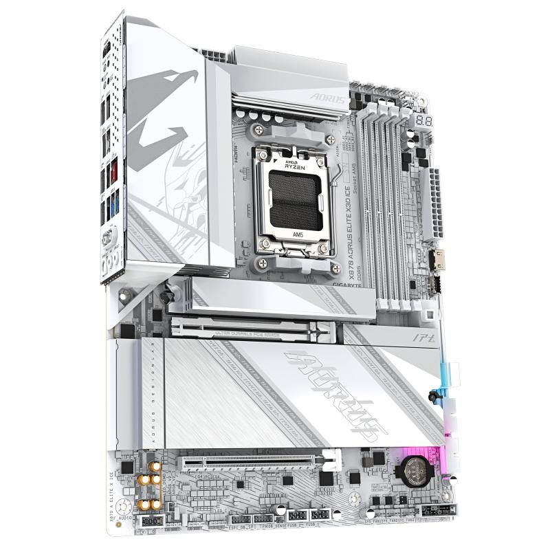 GIGABYTE X870 A ELITE X ICE - X870 X3D · Cartes mères · Informat Systems Strasbourg (image 3)