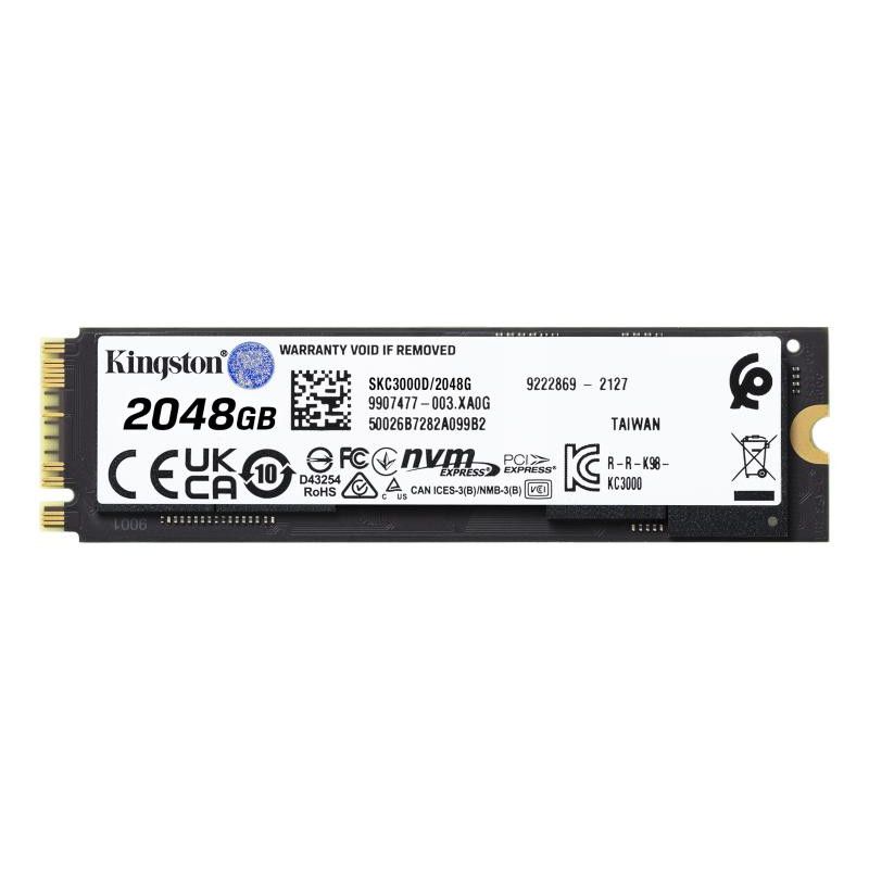 KINGSTON SSD KC3000 2T PCIe 4.0 NVMe M.2 *SKC3000D/2048G · SSD M.2 · Informat Systems Strasbourg (image 2)