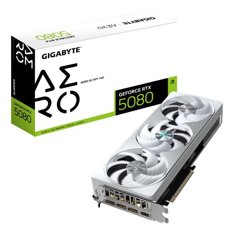 GIGABYTE GeForce RTX 5080 AERO OC SFF 16G Carte graphique · Cartes graphiques · Informat Systems Strasbourg
