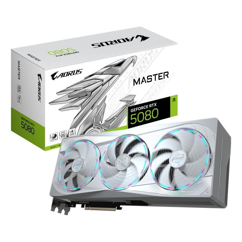 GIGABYTE AORUS GeForce RTX 5080 MASTER ICE 16G Carte Graphique · Cartes graphiques · Informat Systems Strasbourg