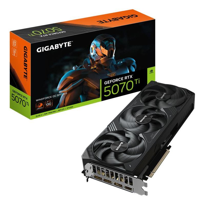 GIGABYTE GeForce RTX 5070 Ti WINDFORCE OC SFF 16G Carte Graphique · Cartes graphiques · Informat Systems Strasbourg