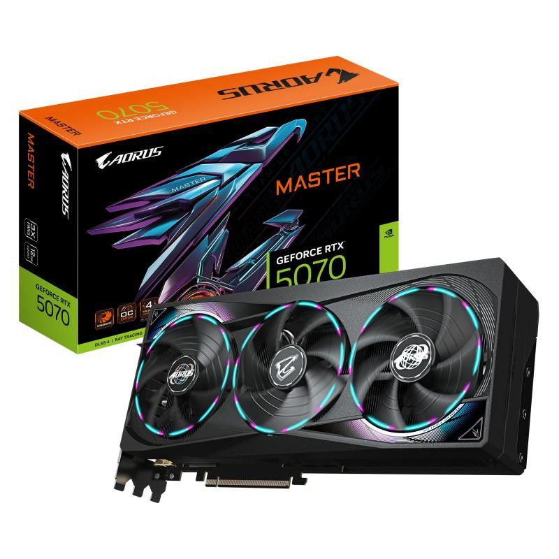 GIGABYTE AORUS GeForce RTX 5070 MASTER 12G Carte Graphique · Cartes graphiques · Informat Systems Strasbourg