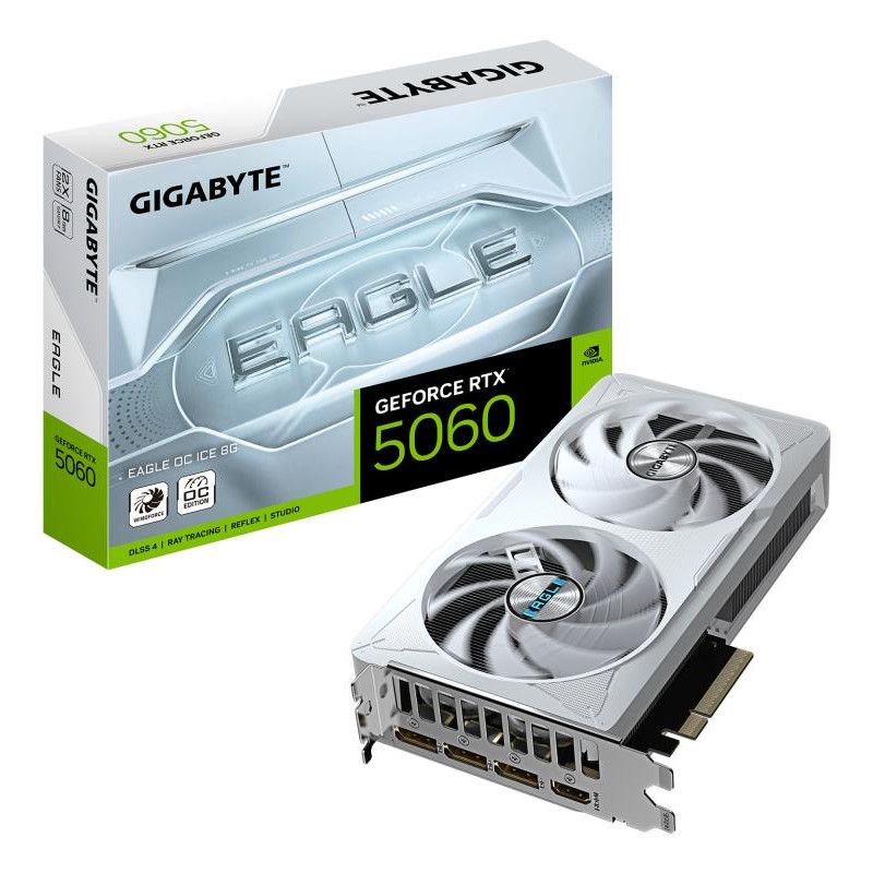 GIGABYTE GeForce RTX 5060 EAGLE OC ICE 8G Carte Graphique · Cartes graphiques · Informat Systems Strasbourg
