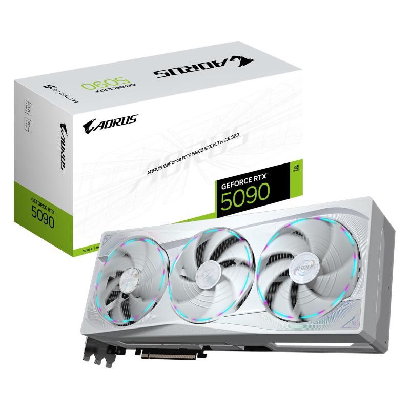 GIGABYTE AORUS GeForce RTX 5090 STEALTH ICE 32G Carte Graphique · Cartes graphiques · Informat Systems Strasbourg