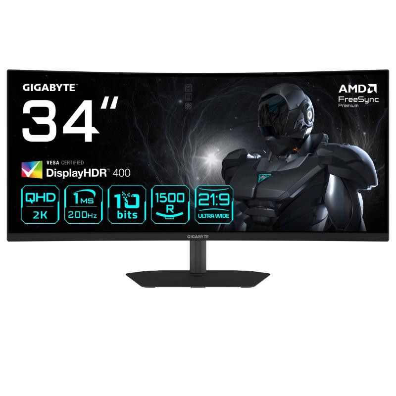 GIGABYTE G34WQC2 Moniteur Gaming Incurvé 34" WQHD · Informat Systems Strasbourg