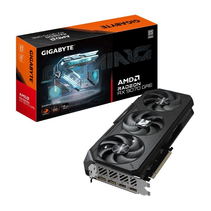 GIGABYTE Radeon RX 9070 GRE GAMING OC 12G AMD 12 Go GDDR6 · Cartes graphiques · Informat Systems Strasbourg