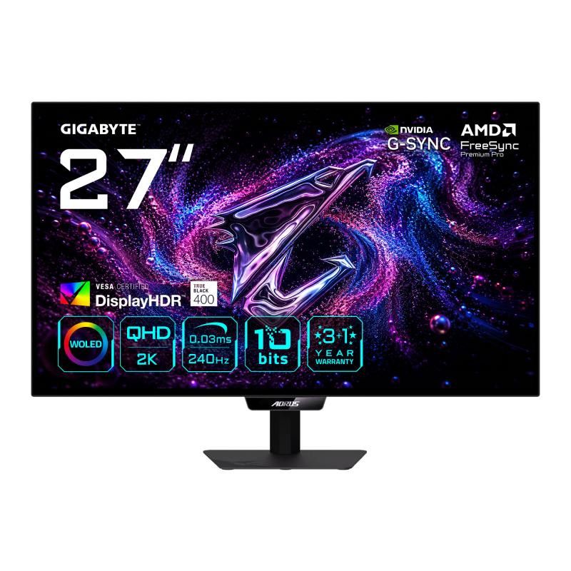 GIGABYTE AORUS ELITE FO27Q24G Moniteur Gaming WOLED 27 2K QH · Informat Systems Strasbourg