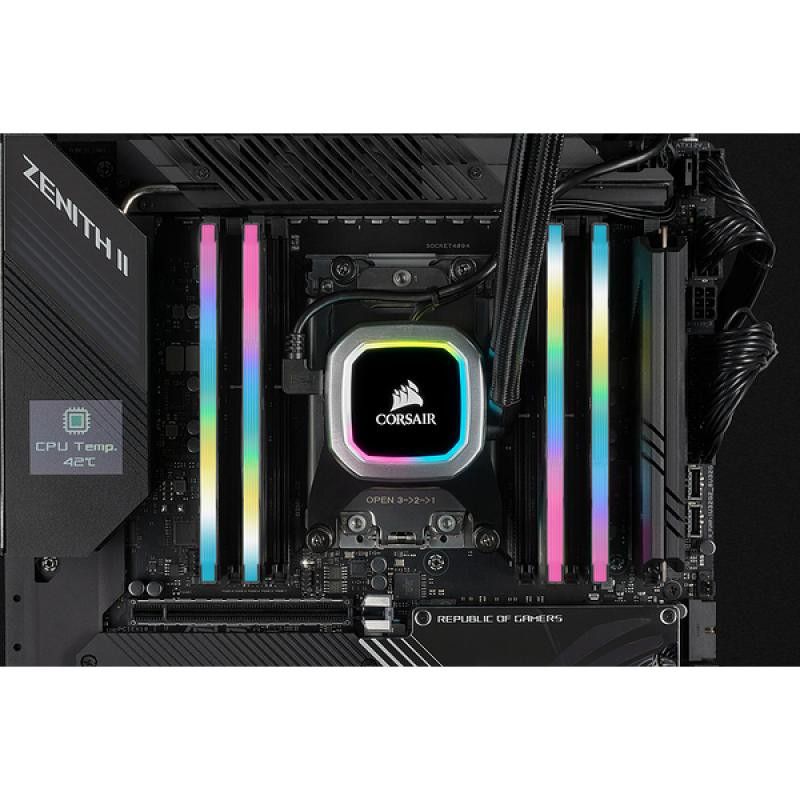 CORSAIR VENGEANCE RGB PRO D4 3200 16G (2x8G) CMH16GX4M2E3200C16 · Mémoires PC · Informat Systems Strasbourg (image 4)