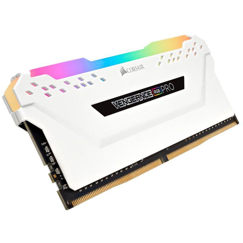 CORSAIR VENGEANCE RGB PRO D4 3600 16G (2x8G) Blanc · Mémoires PC · Informat Systems Strasbourg