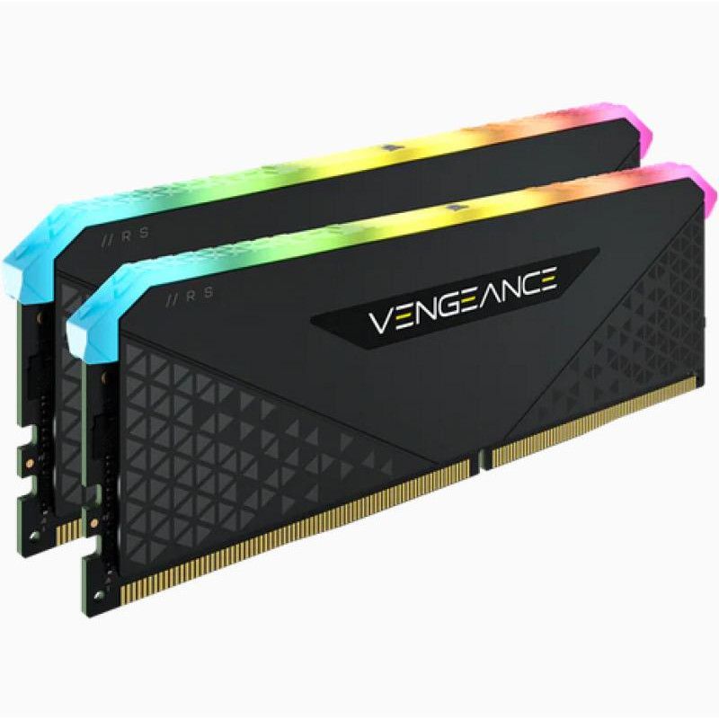 CORSAIR Vengeance RGB RS 32G (2x16G) DDR4 3200MHz Noir · Mémoires PC · Informat Systems Strasbourg (image 2)