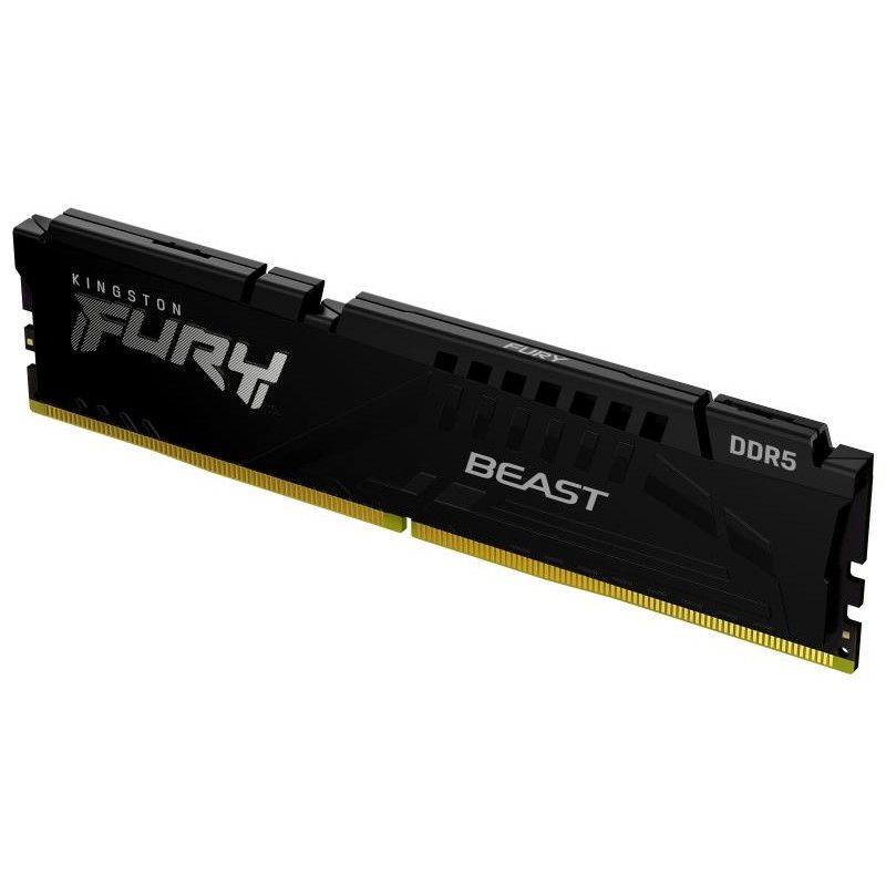 KINGSTON 16G (1x16G) D5 5200Mhz FURY BEAST BLACK XMP · Mémoires PC · Informat Systems Strasbourg